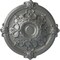 Ekena Millwork Hamilton Ceiling Medallion (Fits Canopies up to 3 3/4"), Hand-Painted Silver, 17 3/8"OD x 1 3/4"P CM17HASLS - alternate 1